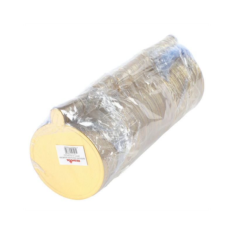 Redman Paper Plate Round Gold 8Cm  - 00Pc