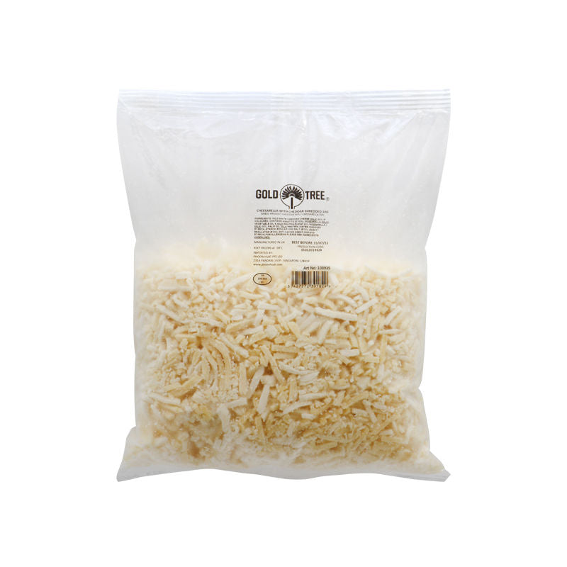 Goldtree Shredded Cheesarella Cheddar Cheese  -  1Kg