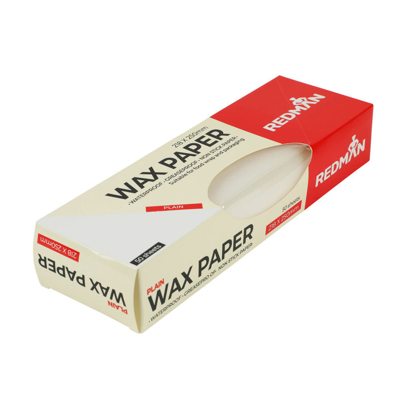 Redman Wax Paper Plain 218X250Mm  - 50Pc