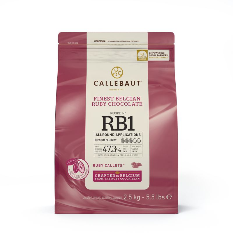Callebaut Ruby Chocolate Couverture  - 2.5 Kg