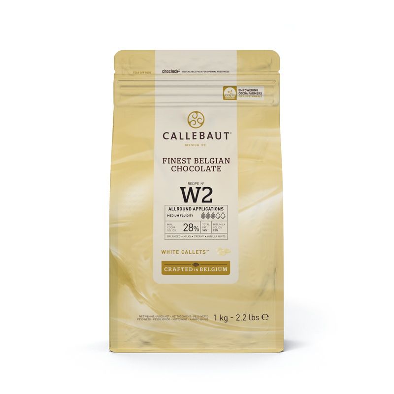 Callebaut White Chocolate Couverture 28%  -  1Kg