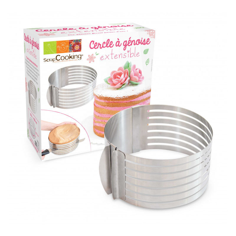 Scrapcooking Adjustable S/S Round Ring 16-20X8.5Cm - 1 Pc