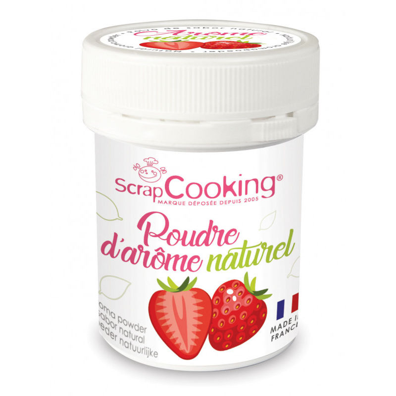 Scrapcooking Natural Strawberry Flavour Powder  -  15 G
