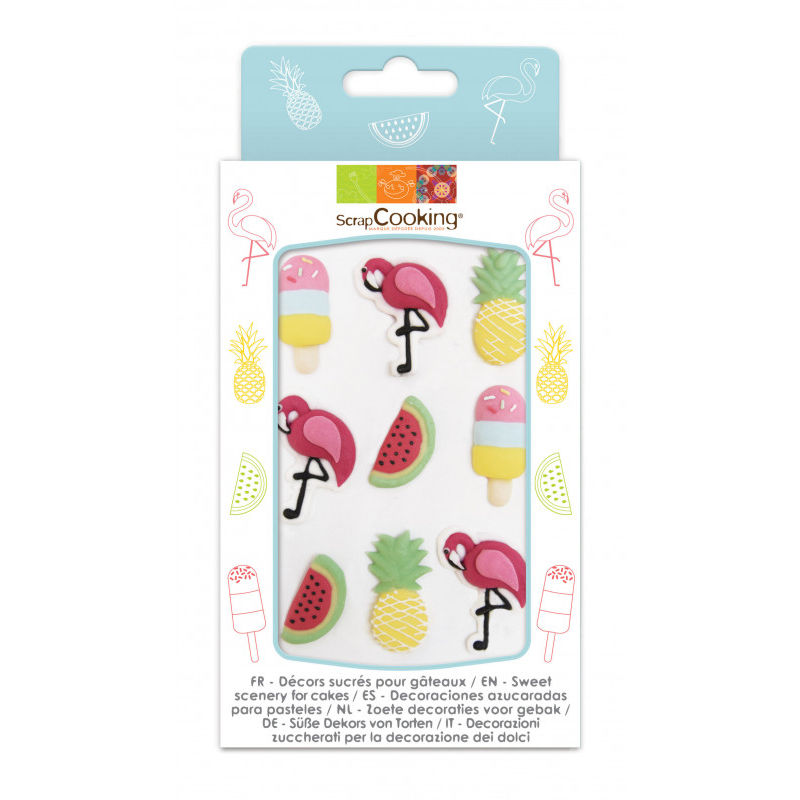 Scrapcooking Summer Decor Icing  -  9Pc