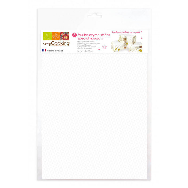 Scrapcooking Nougat Wafer Sheet  -  6Pc
