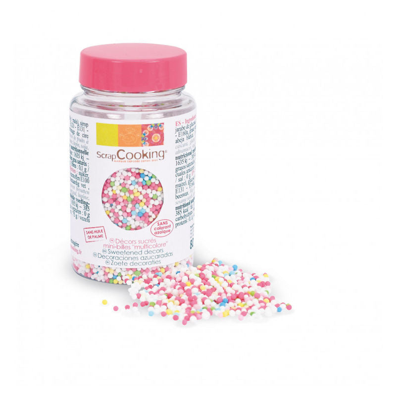 Scrapcooking Multicolour Ball Sprinkles  -  80 G
