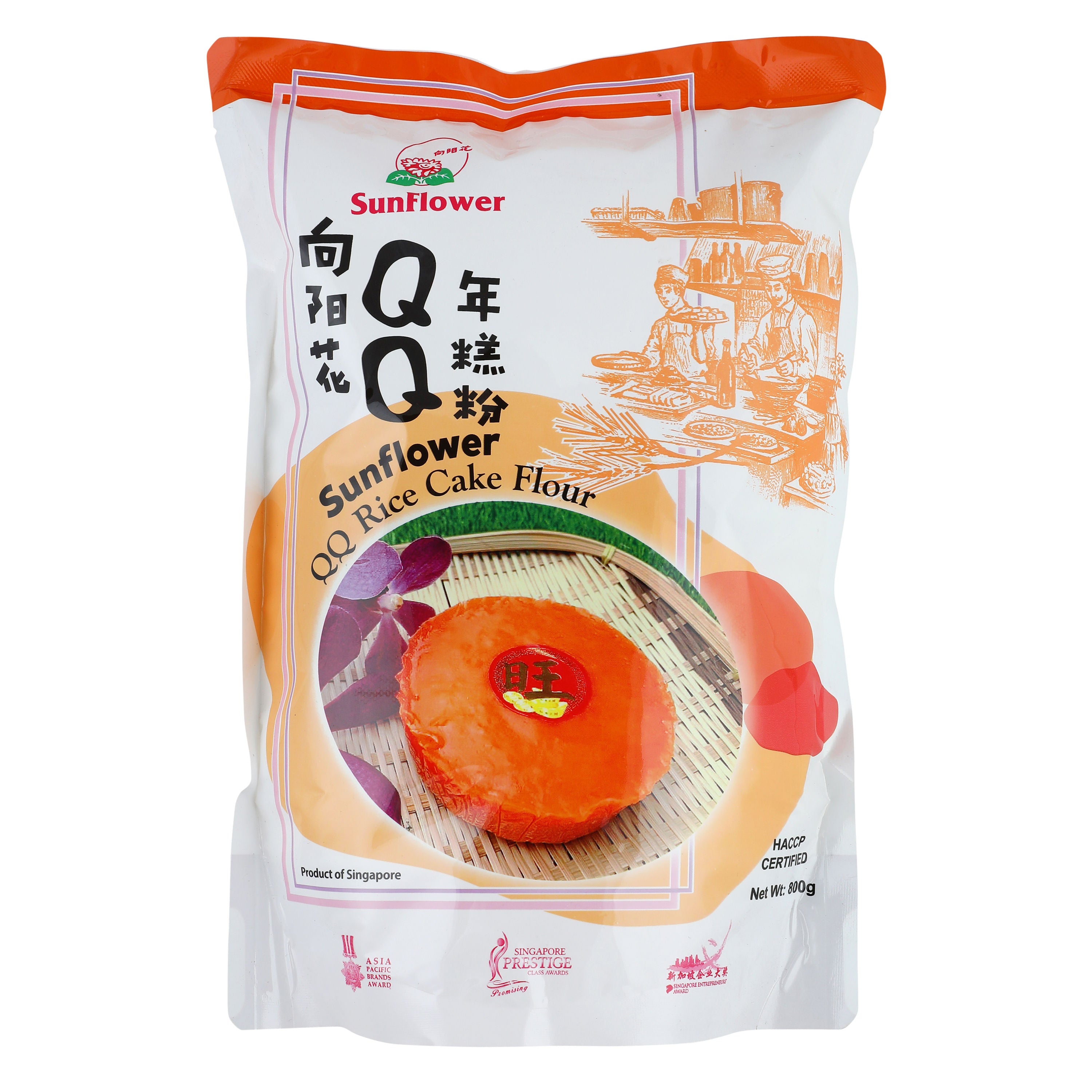Sunflower Flour Qq Rice Cake/Sunflower - 800 G