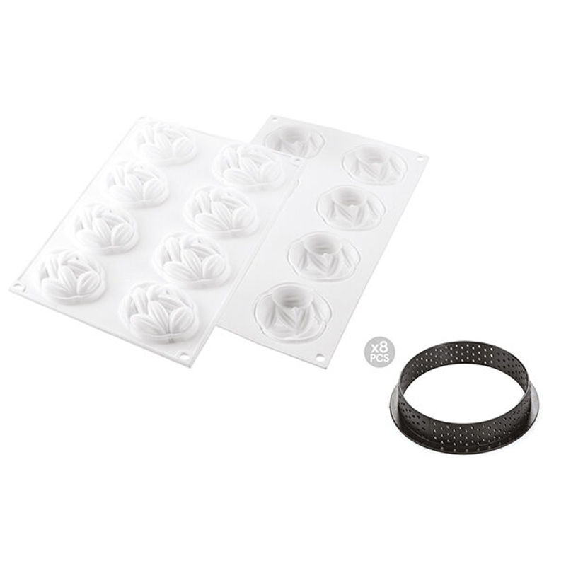 Silikomart Kit Tarte Ring Cocoa 70Mm 25.309.87.0065  - 1 Pc