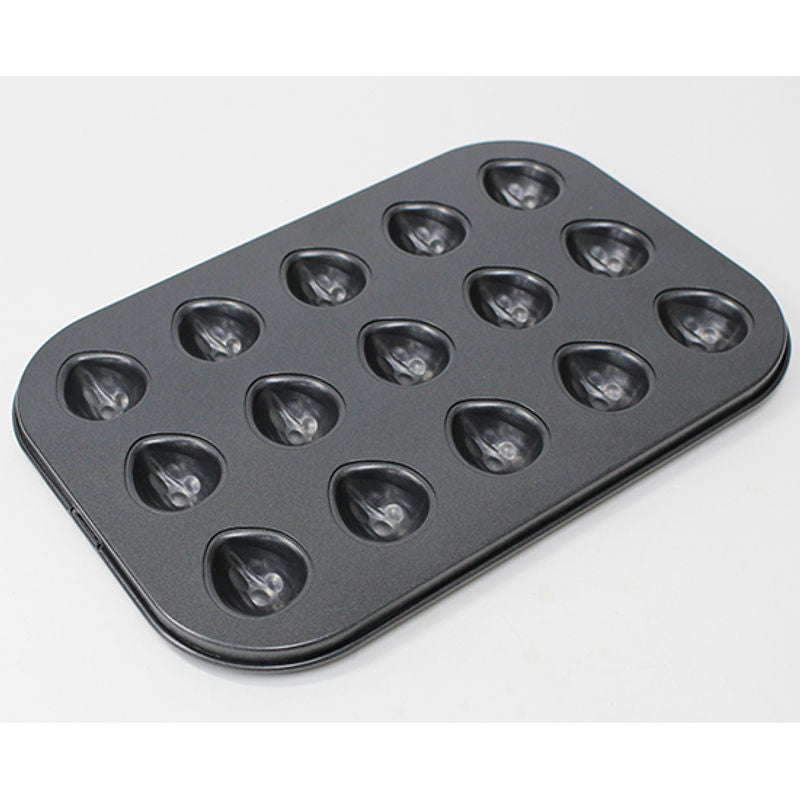 Tomiz Walnut Shaped Mould Non-Stick 15Cav  - 1 Pc