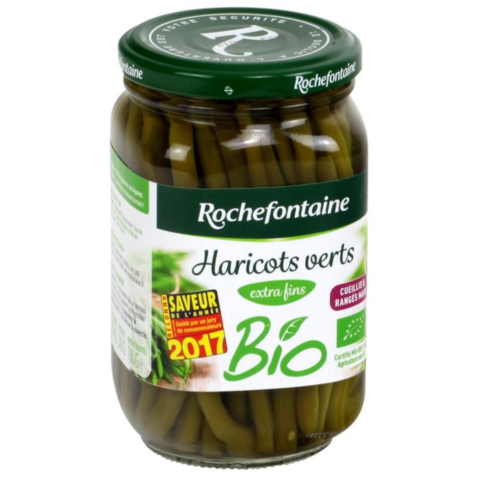 Rochefontaine Organic Extra Fine French Beans  - 340 G