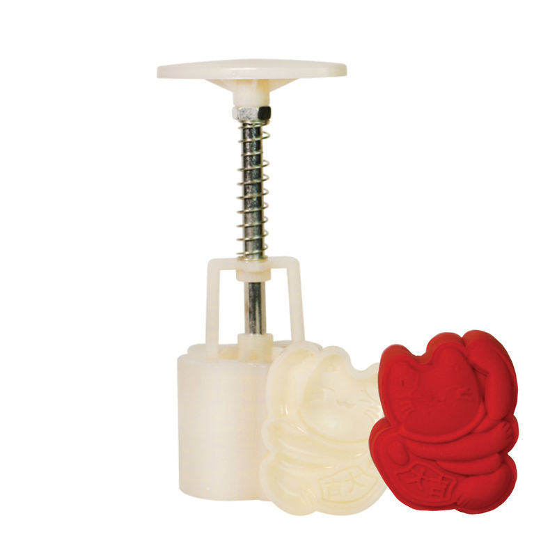 Redman Mooncake Mould Plastic Lucky Cat  -  50 G