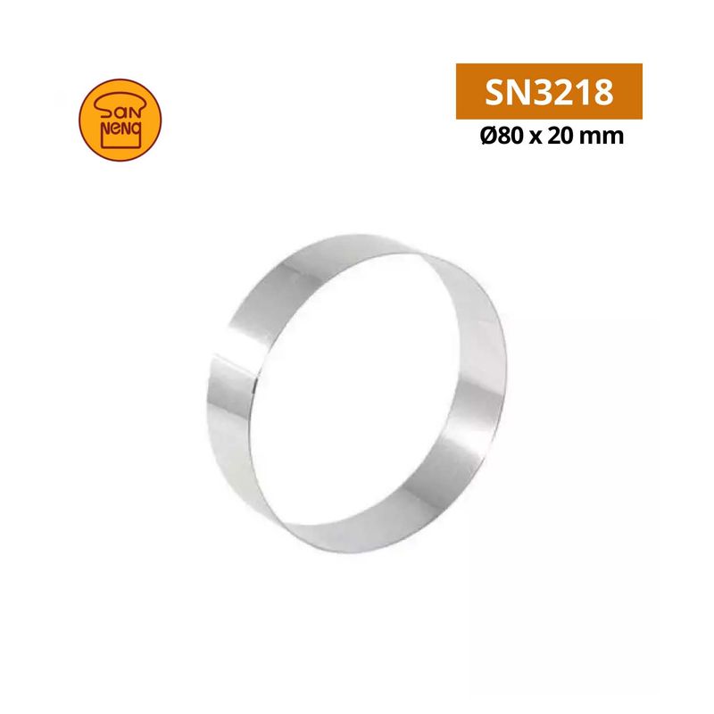 Sanneng Cake Ring Round 8X2Cm Sn3218 - 1 Pc