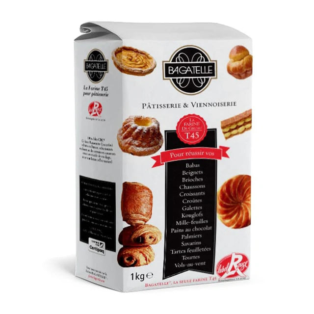 Bagatelle Rouge Flour T45/Bagatelle (For Patisserie & Viennoiserie)  - 1 Kg