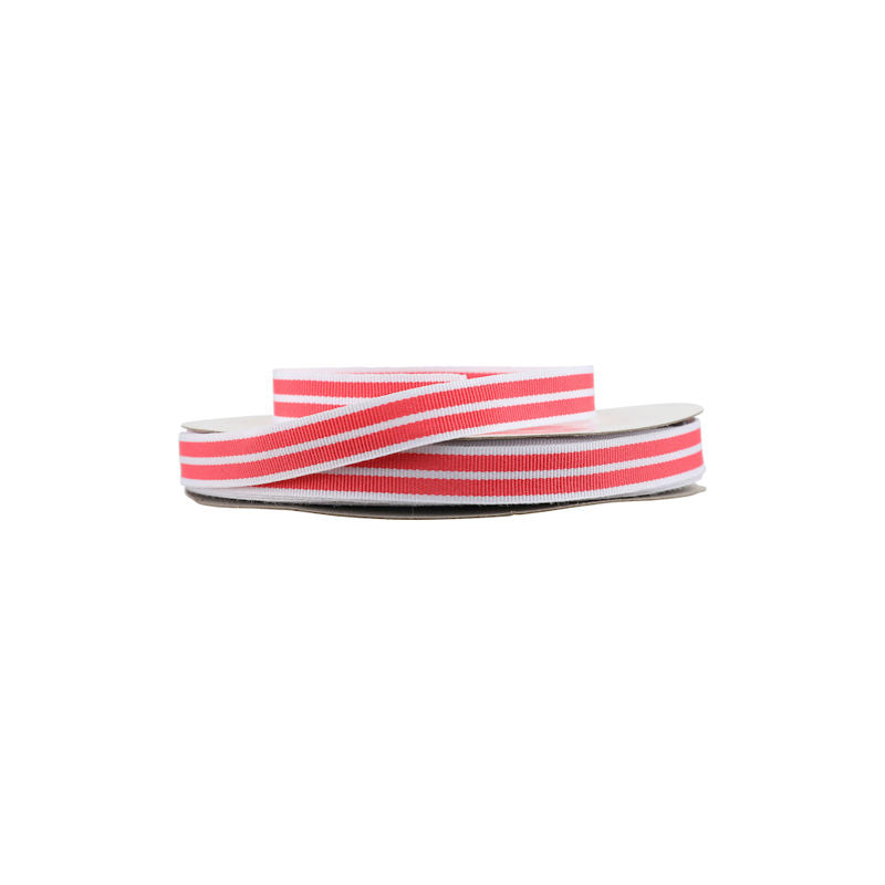 Redman Ribbon Strip White Pink 13Mmx25M  - 1 Pc
