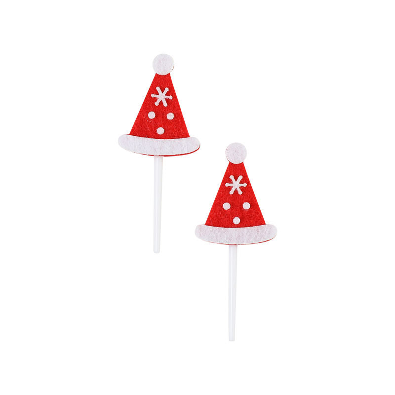Redman Decor On Pick X'Mas Hat 7X2.8Cm  -  503