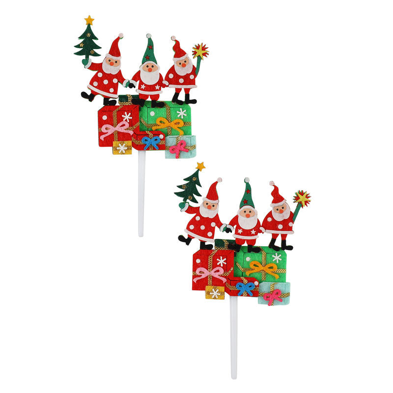 Redman Decor On Pick X'Mas Santas 8.8X5.5Cm  - 1045
