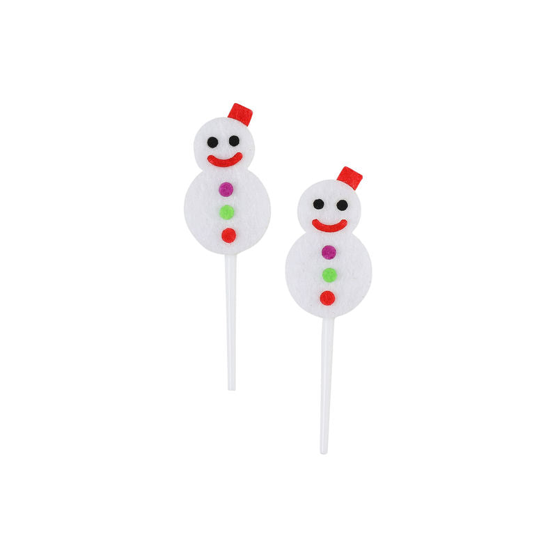 Redman Decor On Pick X'Mas Snowman 7.2X2.2Cm  -  509