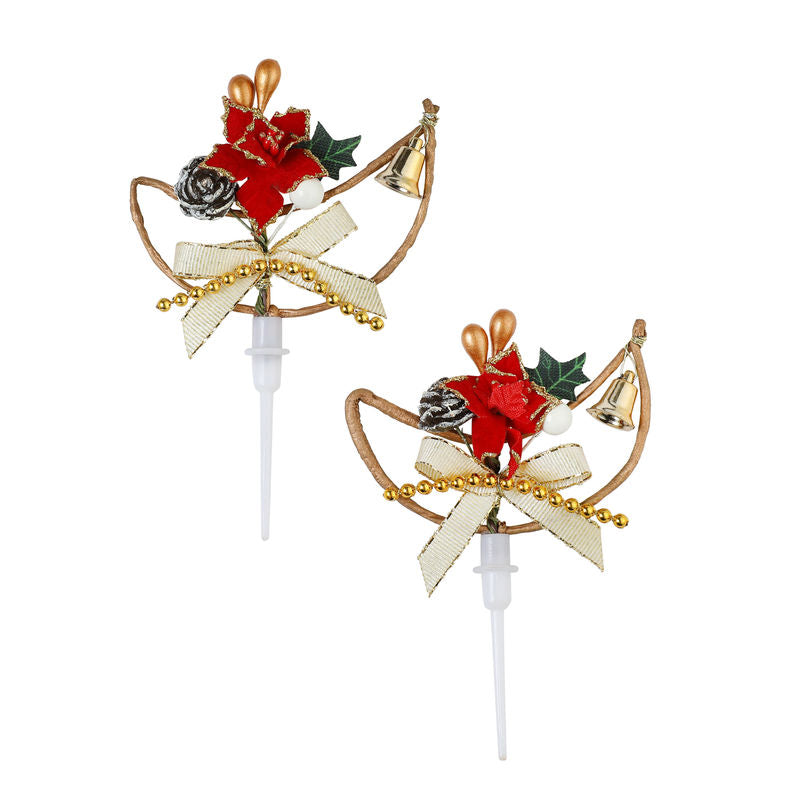 Redman Decor On Pick X'Mas Red 10.7X6.6Cm  -  120