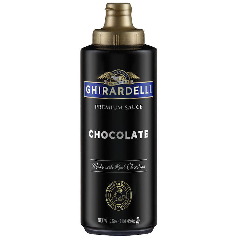 Ghirardelli Chocolate Sauce Black Label Squeeze Bottle  - 454 G