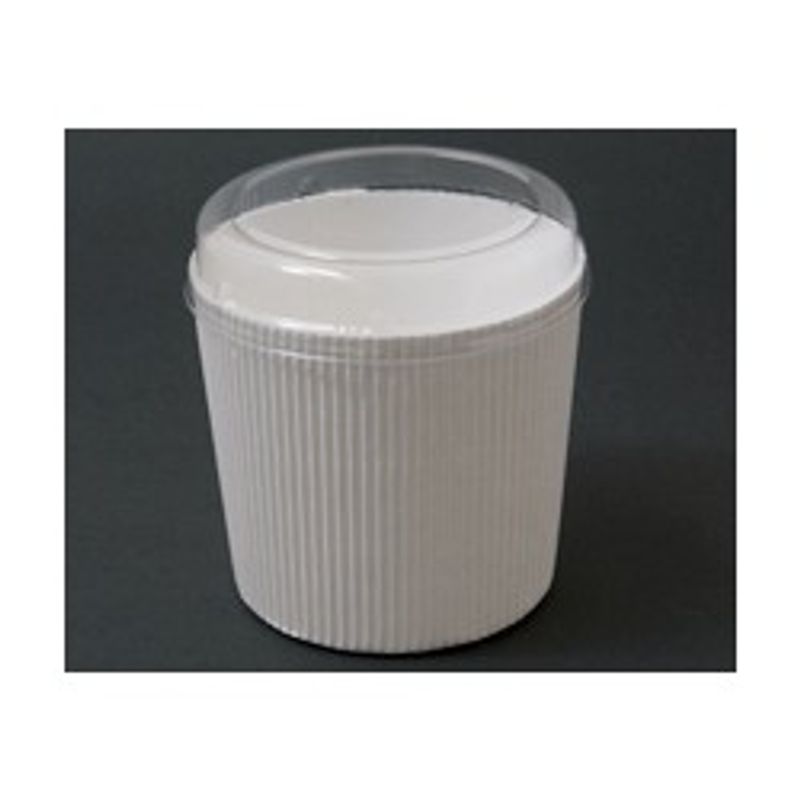Tomiz Cupcake Paper Mould With Lid(White)  - 1 Pc