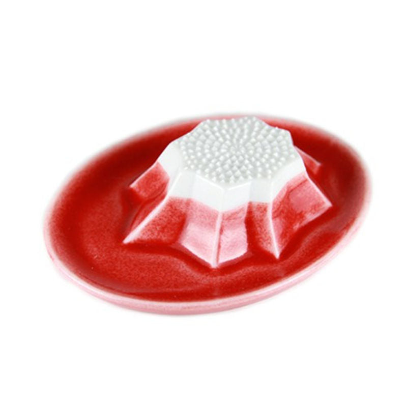 Powder Foods Grater Ginger Mount Fuji (Red)  - 1 Pc