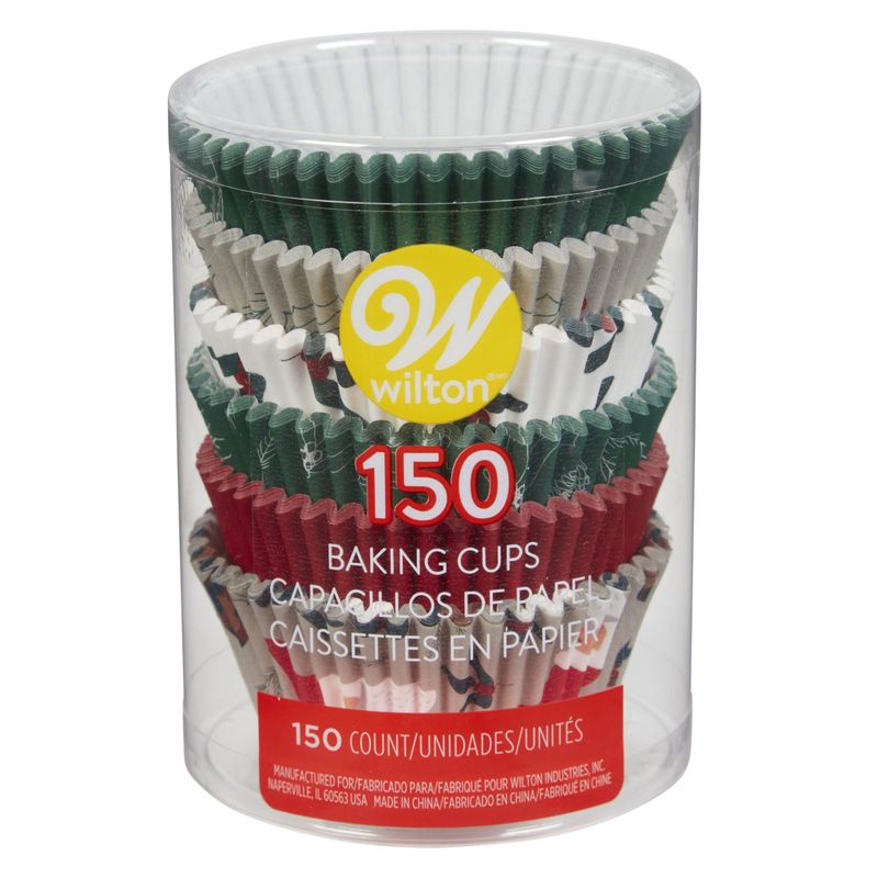 Wilton Xmas Greeting Std Baking Case 415-0-0383 150Pc  - 1 Pc