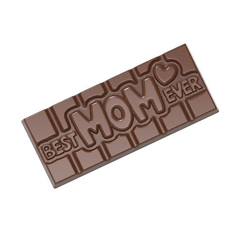 Chocolate World Best Mom Ever Choc Tablet Mould 4Cav Cw12016  - 1 Pc