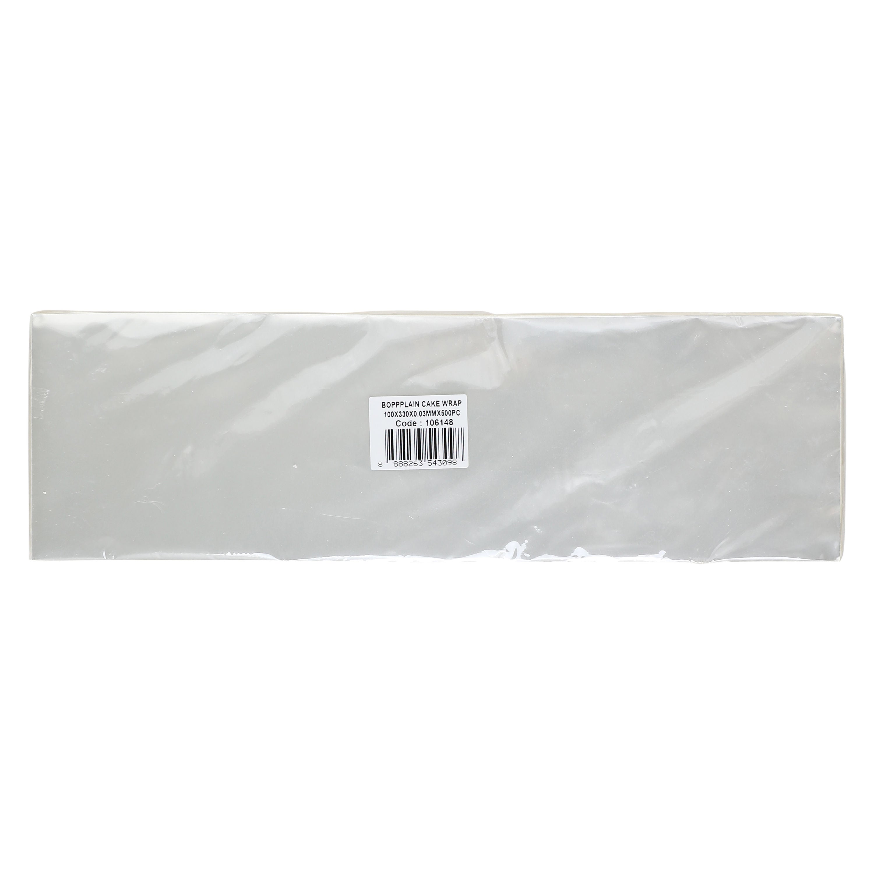 Redman Cake Wrap Bopp Plain 100X330X.03Mm - 500 Pc