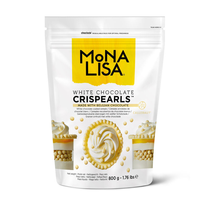Mona Lisa Crispy Pearl White Chocolate  - 800 G