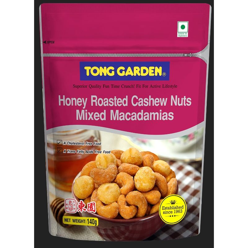 Tong Garden Nut Honey Roasted Cashew Mixed Macadamia  - 140 G
