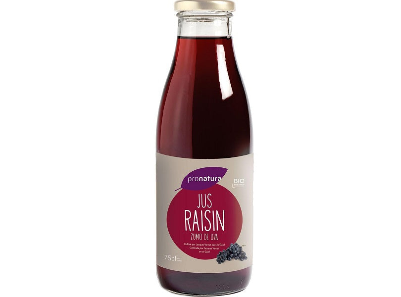 Les Paysans Bio Organic Black Grape Juice  - 75Cl