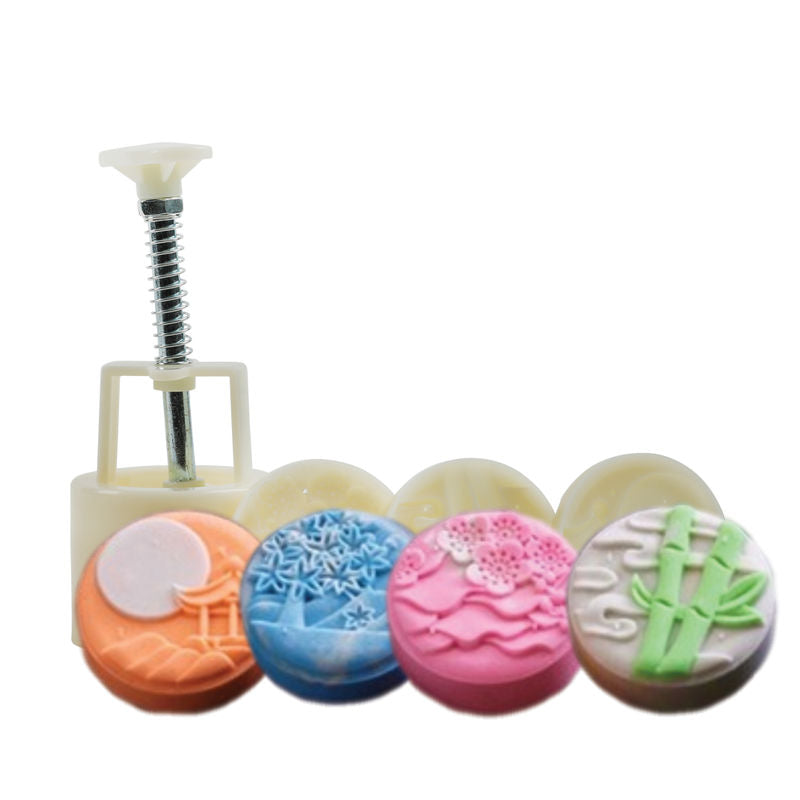 Redman Mooncake Mould Plastic Chinese 65G 4Pc  - 1 Pc