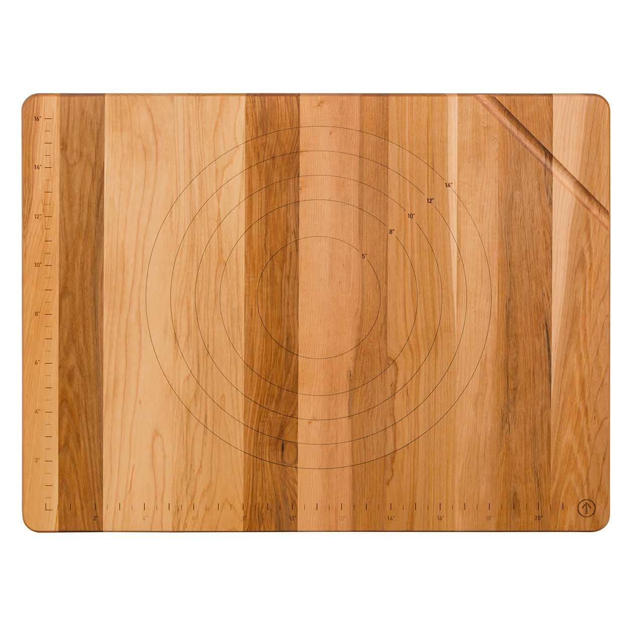 Jkadams Maple Pastry Board With Walnut Cleat 24X18X0.75" - 1 Pc