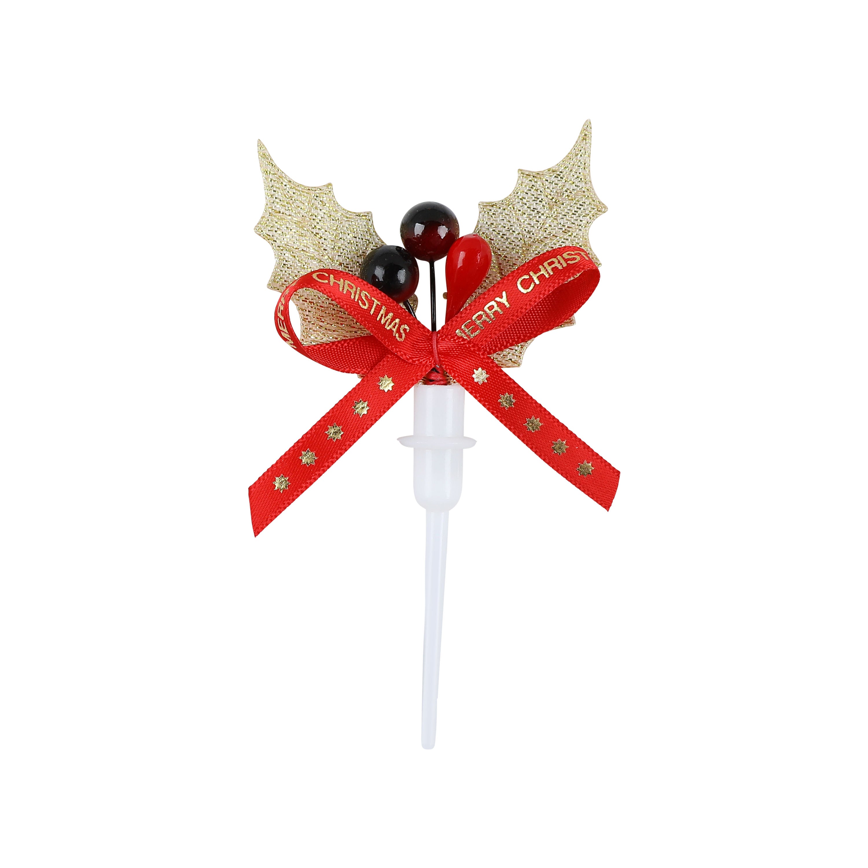 Redman Decor On Pick X'Mas Leave 8.5X5Cm 3111 - 1 Pc