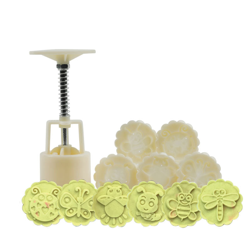 Redman Mooncake Pressed Mould Insect 50G  -  6Pc