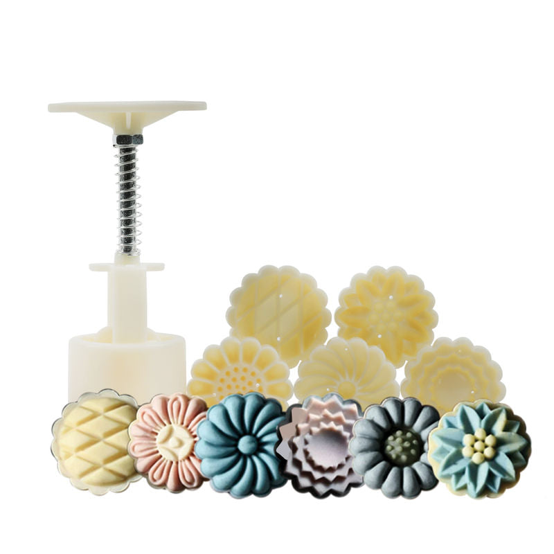 Redman Mooncake Pressed Mould Flower 50G  -  6Pc