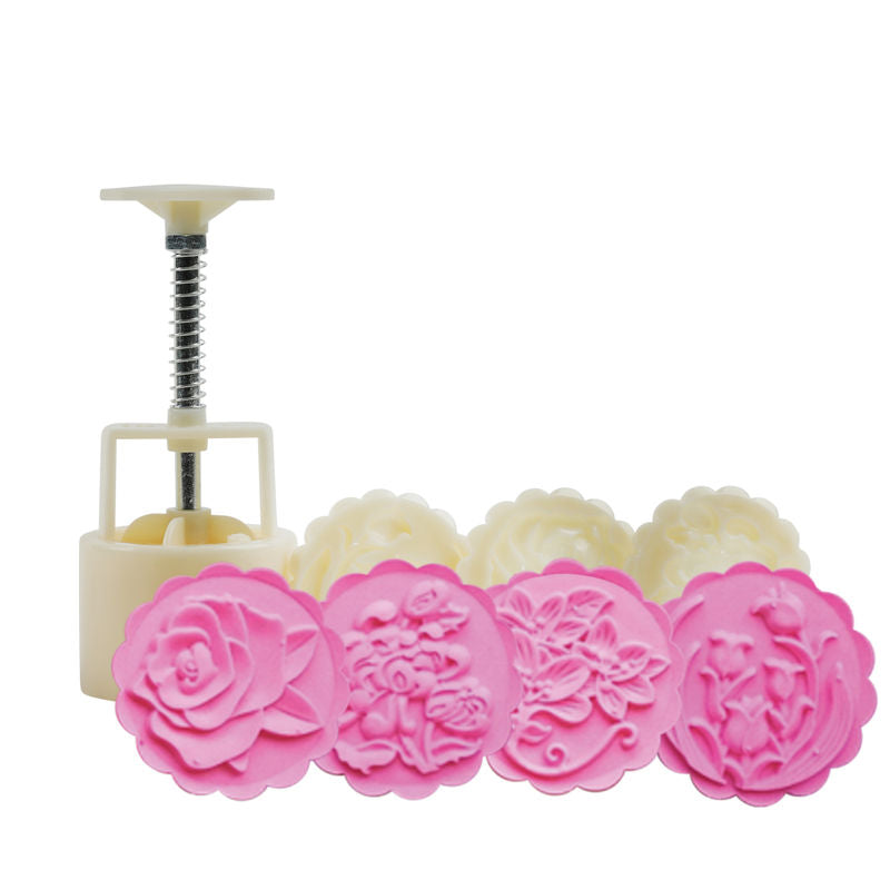 Redman Mooncake Pressed Mould Flower 75G  -  4Pc