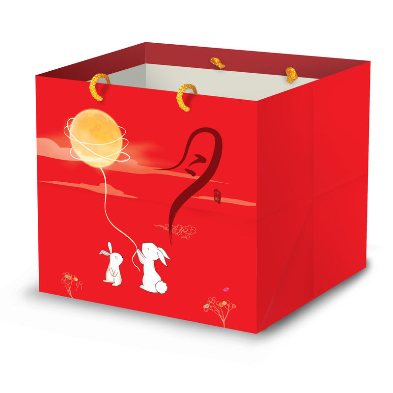 Redman Mooncake Paper Bag 4S Red Rabbit 5Pc  - 1 Pc