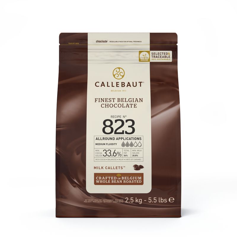Callebaut Milk Couverture Chocolate 33.6%  - 2.5 Kg