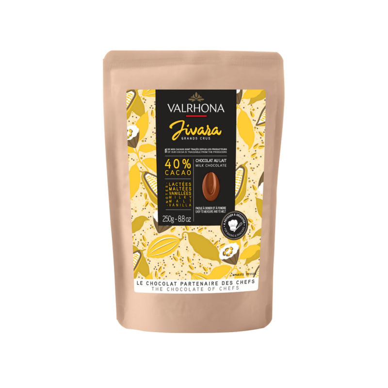 Valrhona Milk Choc Feve Jivara 40% Valrhona - 1 Pc