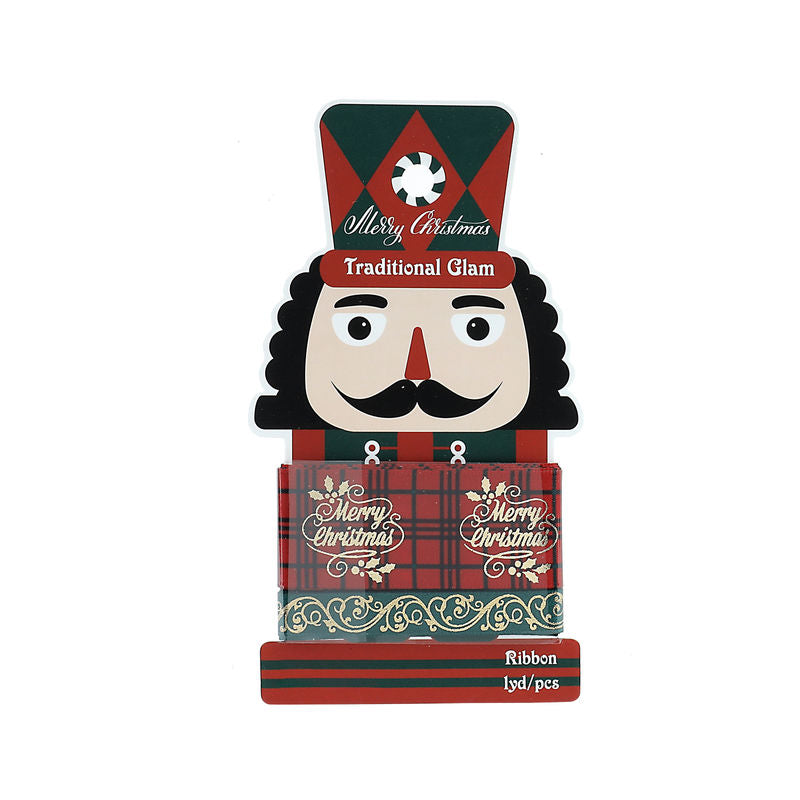 Redman Ribbon Xmas Red Green Set Of 2X1Yd  - 1 Pc