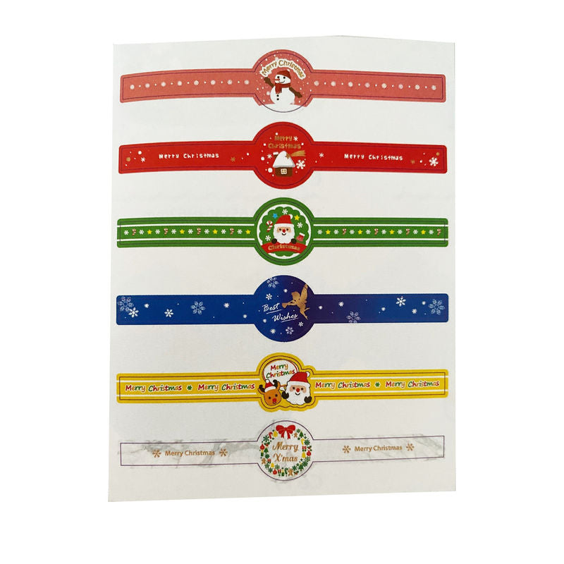 Others X'Mas Sticker Long B124  -  6Pc