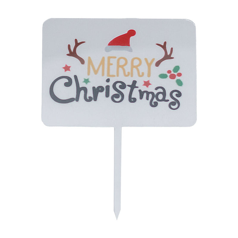 Redman Arcylic Pick Merry Xmas Square  - 1 Pc