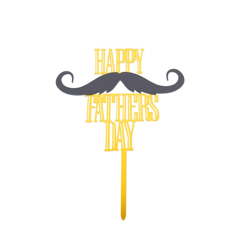 Redman Arcylic Insert Happy Fathers Day Moustache  - 1 Pc