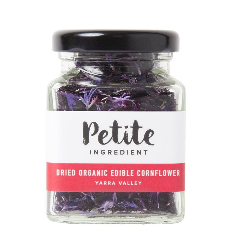Petite Ingredients Organic Edible Dried Flower Cornflower Aubergine  - e 6 G