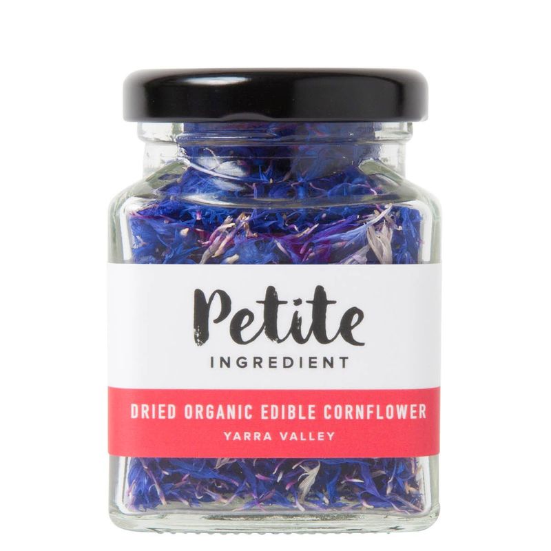 Petite Ingredients Organic Edible Dried Flower Cornflower Blue  - e 6 G