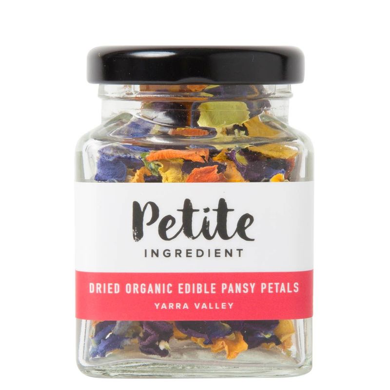 Petite Ingredients Organic Edible Dried Flower Pansy Petals  - s 4 G