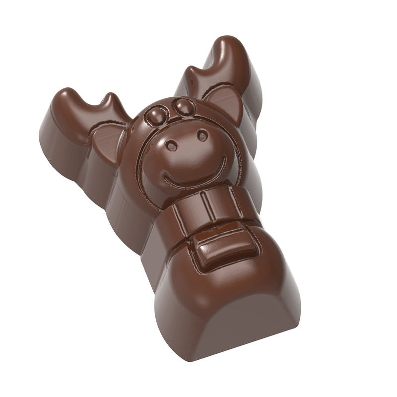 Chocolate World Chocolate Mould Moose 275X135X24Mm 18Cav Cw1736 - 1 Pc