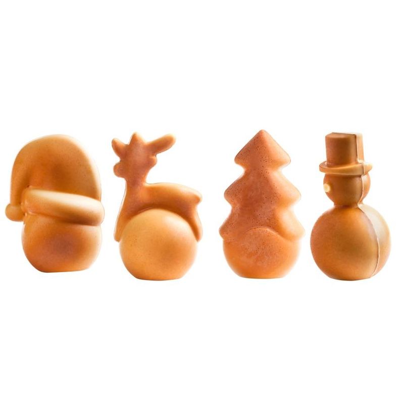 Chocolate World Chocolate Mould Half Square Christmas Ball Pop1380 - 1 Pc