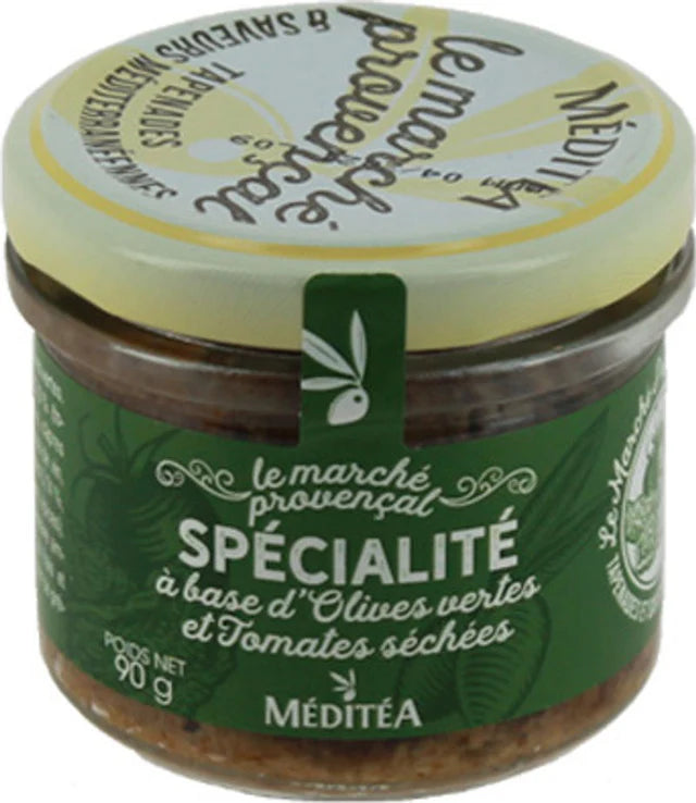Le Marche Provencal Green Olives Sun Dried Tomatoes Paste  -  90 G